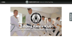 Desktop Screenshot of esbjergkarateklub.dk